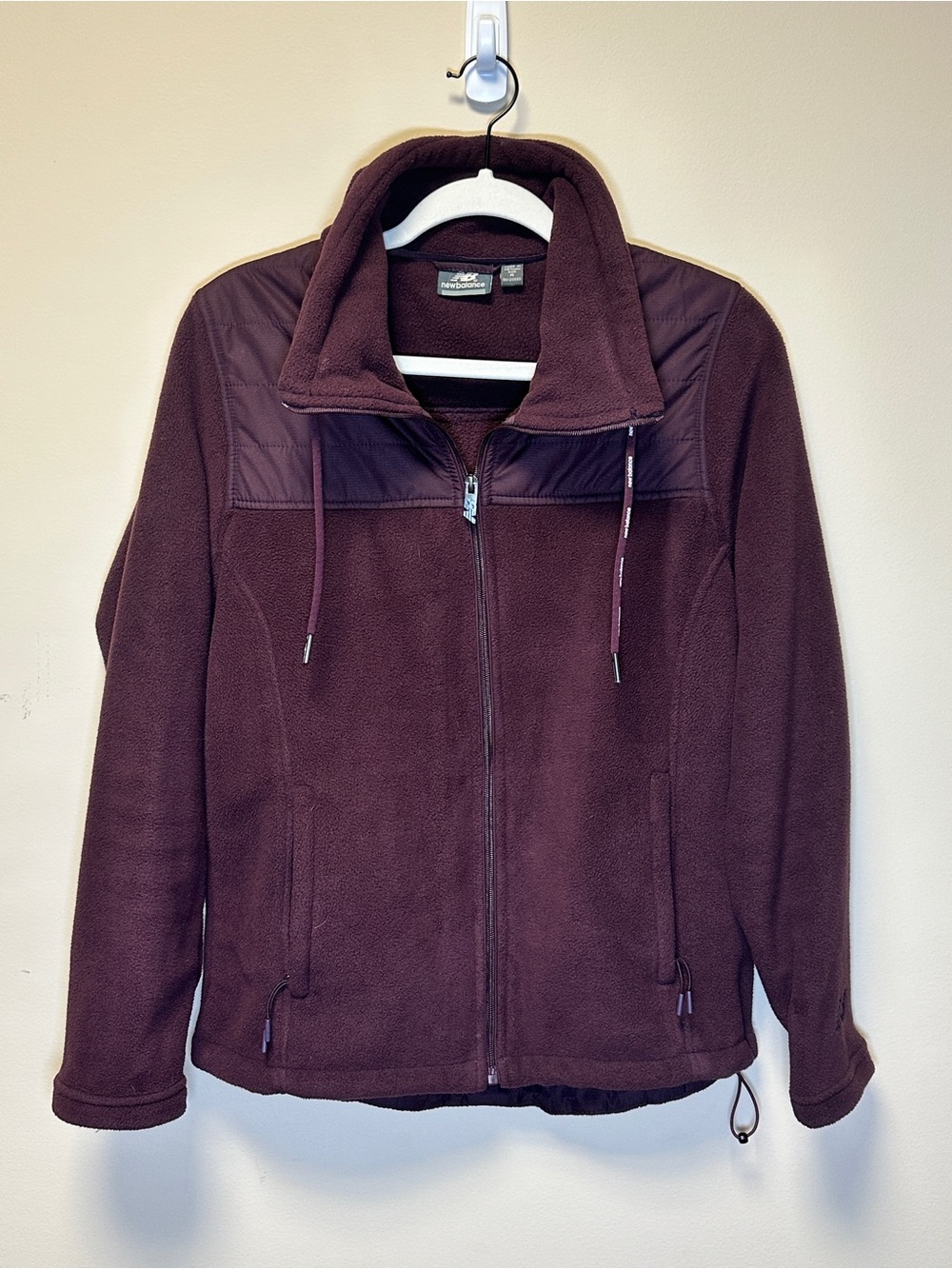 New Balance Women's Plum Color Teddy Fleece Jacket